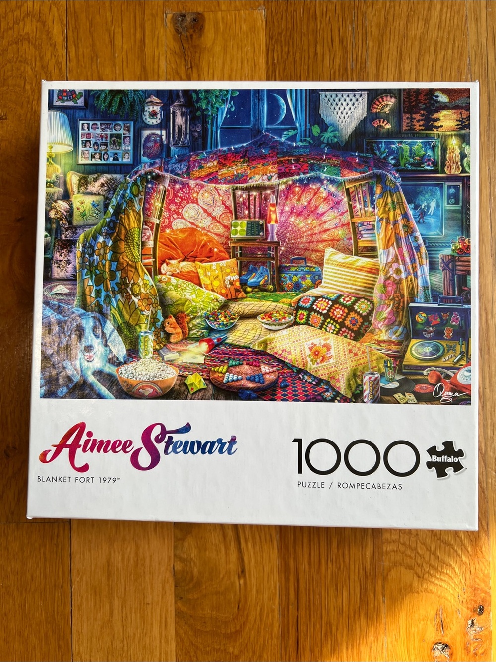 NEW NIB Buffalo Games Aimee Stewart Blanket Fort 1979  1000 pc puzzle